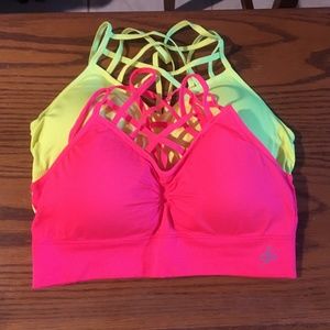 Amazing Sports Brand Sports Bras Caged Strappy S/M